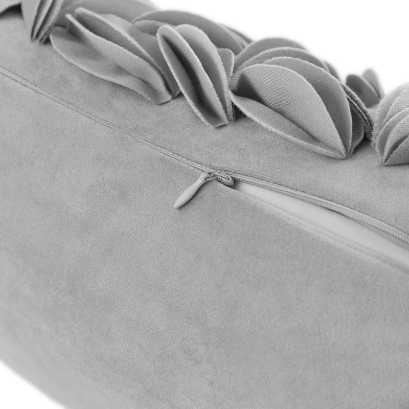 KINGROSE 3D Handmade Accent Pillow Cover Personalized Throw Pillow Cases Decorative Cushion Covers Home Decor for Girls Women Bedroom Couch Chair 12 x 20 Inches Light Grey - Image 4